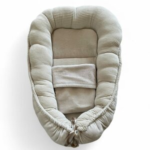 Babynestje Rib beige