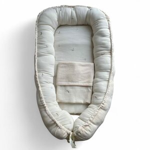 Babynestje hydrofiel maantjes goud