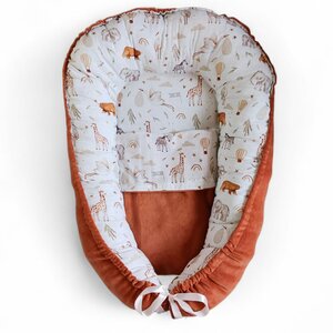 Babynestje jungle cognac