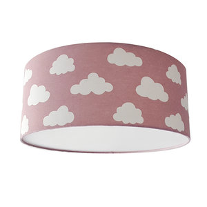Plafond lamp wolken roze