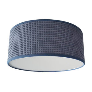 Plafondlamp Wafelstof Oud blauw