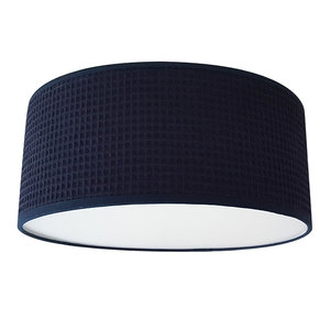 Plafondlamp Wafelstof Donkerblauw