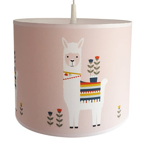 Lamp lama kinderkamer roze