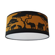 Plafondlamp Safari Silhouet Custommade oker