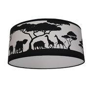 plafondlamp safari silhouet custommade lichtgrijs