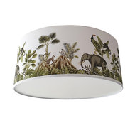 plafondlamp jungle monkeys apen en olifant