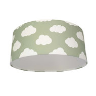 plafondlamp wolken licht groen