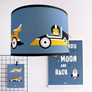 Lamp Raceauto Kinderkamer | jeans blauw