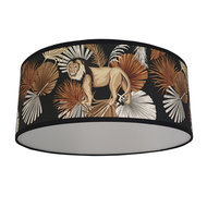 Plafondlamp Jungle leeuwen & luipaarden