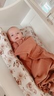 hydrofiel swaddle oud roze rood