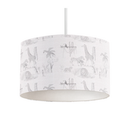 lamp safari dieren grijs