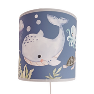 Wandlamp under the sea blauw