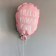 Decoratie Ballon hello baby girl