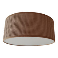 plafondlamp wafelstof taupe