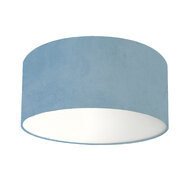 plafondlamp velours jeansblauw