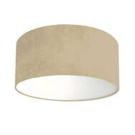 plafondlamp velours beige