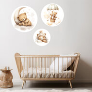 Muurcirkel beren set 4