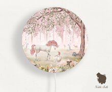 wandlamp rond Unicorn pink