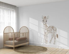 muursticker floral baby zebra