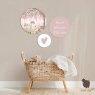 muurcirkel set unicorn pink kikki belle
