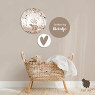 muurcirkel set Bear king brown