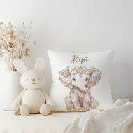 Kussen Floral Olifantje