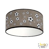 plafondlamp voetbal taupe