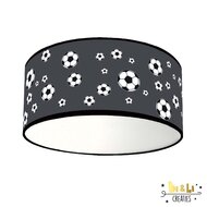 plafondlamp voetbal donkergrijs