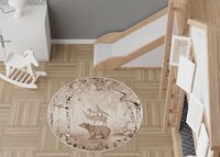 Vloerkleed zacht Bear king brown
