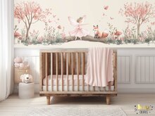 lambriseringbehang fairy garden vosje