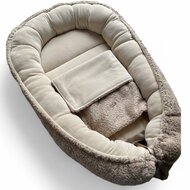 Babynestje Teddystof lichtbruin