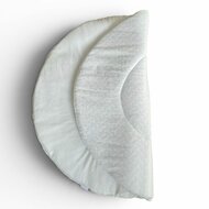 boxkleed wellnes fleece-broderie ecru rond