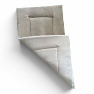 boxkleed wellnes fleece taupe-lichtbeige