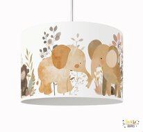 Hanglamp safari zoo olifant & aapjes
