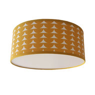 Plafond lamp Halve maantjes oker