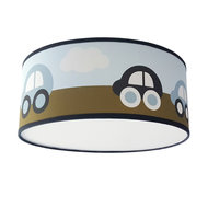 Plafondlamp Auto's olijfgroen/blauw