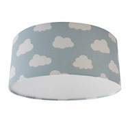 Plafondlamp wolken mint/poedergroen