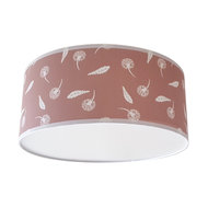 Plafondlamp Veren & Paardenbloem oud roze