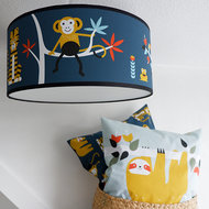 plafondlamp jungle donkerblauw