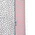 Aankleedhoes Confetti / Wafelstof roze_