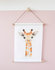 Textiel poster Aquarel tipi met diertjes_