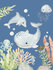 poster A4 under the sea blue_
