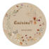 geboorte muurcirkel flowers beige_