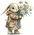 poster bunny flowers 4_