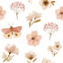 behang bloemen & vlinders_
