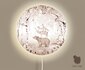 Wandlamp rond Bear King brown_