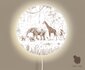 wandlamp rond animal parade brown_