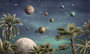 pretty planets behang kikki belle_