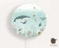 wandlamp rond sensational sea blue_