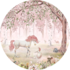 muursticker Unicorn forest 100 cm_